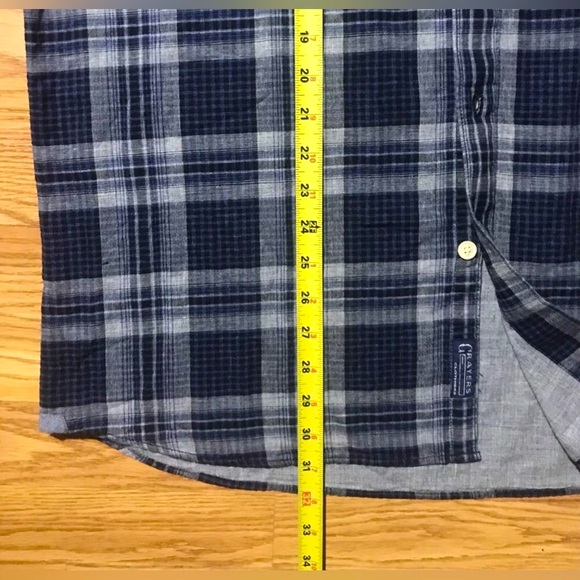 Grayers Clothiers Heritage Flannel Shirt Mens XXL Blue Gray Plaid Button Up NWT - Picture 6 of 12